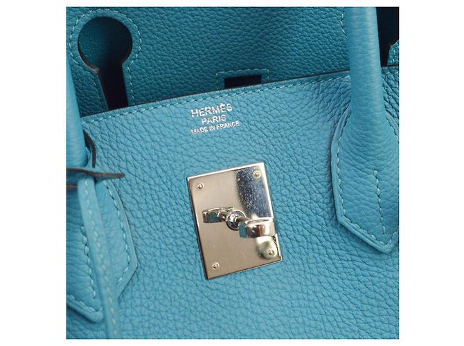 Hermès Hermes Birkin Blue Togo con Hardware Palladium 30 - vista 4