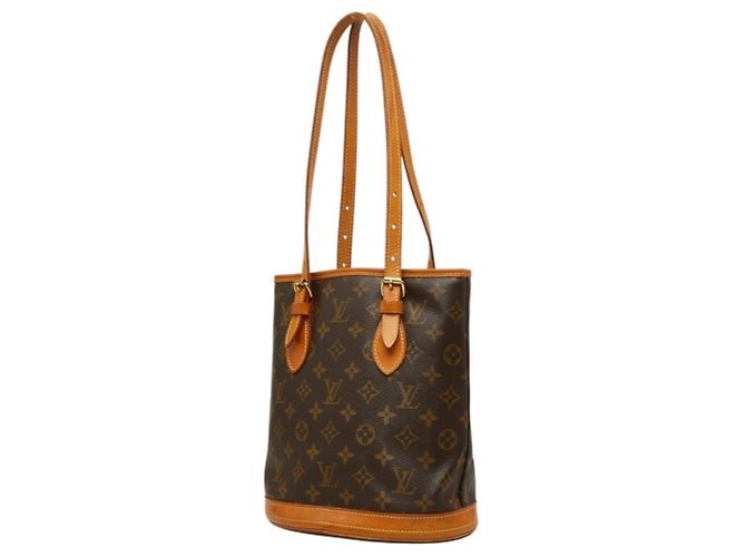 Borsa a tracolla Louis Vuitton Monogram Bucket PM Marrone - vista 2