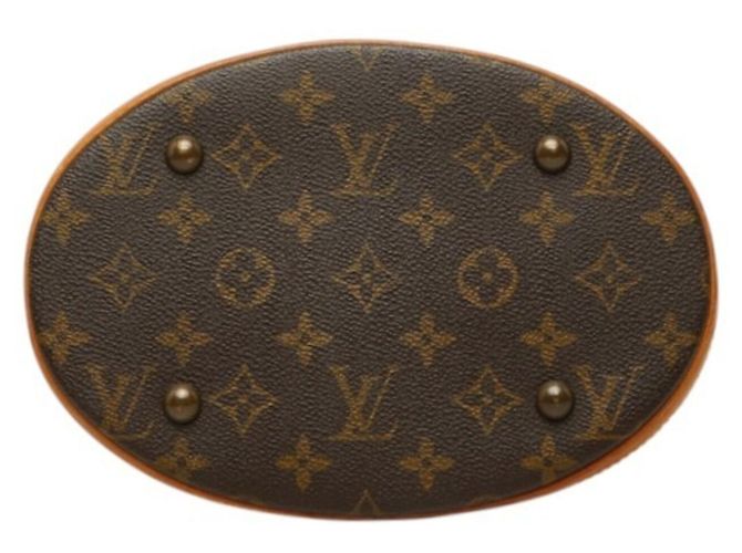 Borsa a tracolla Louis Vuitton Monogram Bucket PM Marrone - vista 3