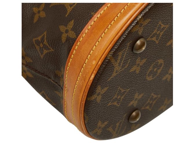 Borsa a tracolla Louis Vuitton Monogram Bucket PM Marrone - vista 5
