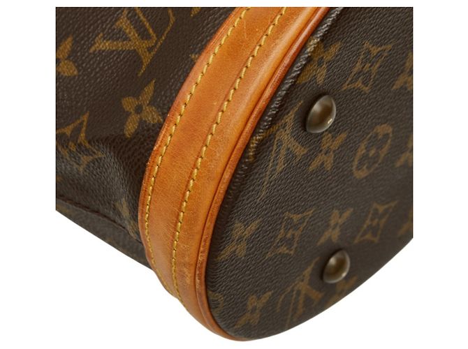 Borsa a tracolla Louis Vuitton Monogram Bucket PM Marrone - vista 7