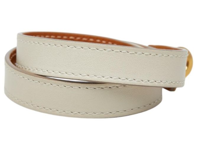 Hermès Bracciale Hermes Kelly Double Tour Bianco Crudo - vista 2