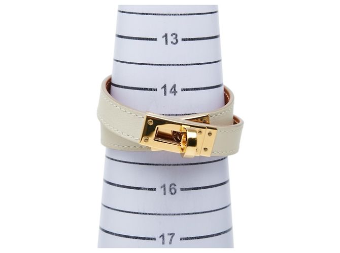 Hermès Bracciale Hermes Kelly Double Tour Bianco Crudo - vista 6