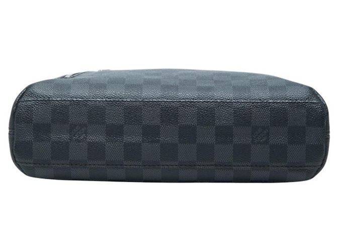 Sac à épaule Louis Vuitton Damier Graphite Mick PM Marron Noir - vue 3