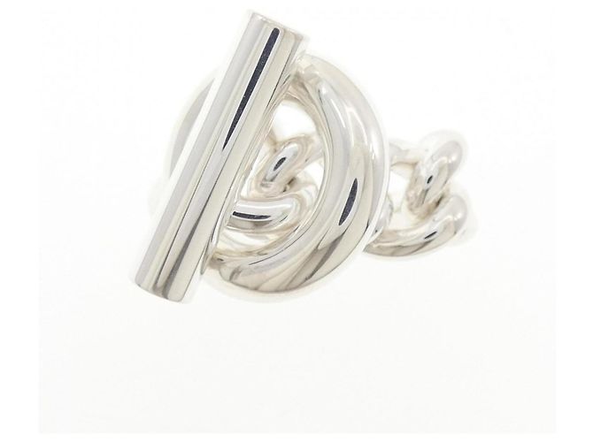 Ring Anillo Hermès Croisette Plata - vista 2