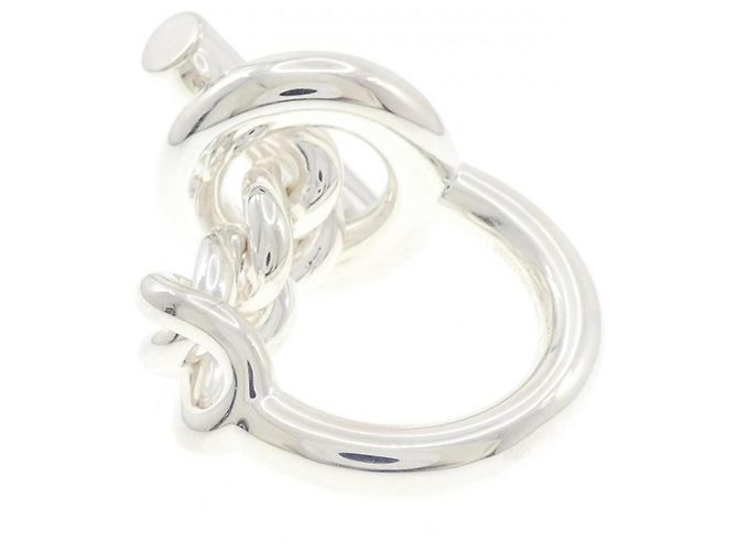 Ring Anillo Hermès Croisette Plata - vista 3