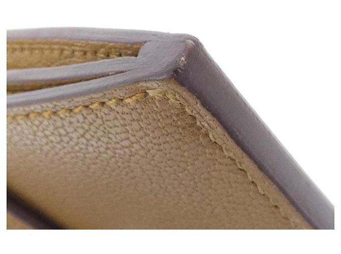 Hermès Hermes Kelly Pocket Long Electrum Geldbörse Braun Bronze - Ansicht 3