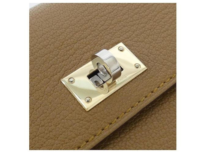 Hermès Hermes Kelly Pocket Long Electrum Geldbörse Braun Bronze - Ansicht 5