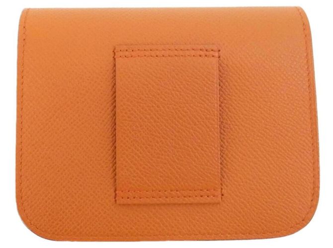 Hermès Portafoglio Hermes Constance Slim 082060CC Arancione - vista 2