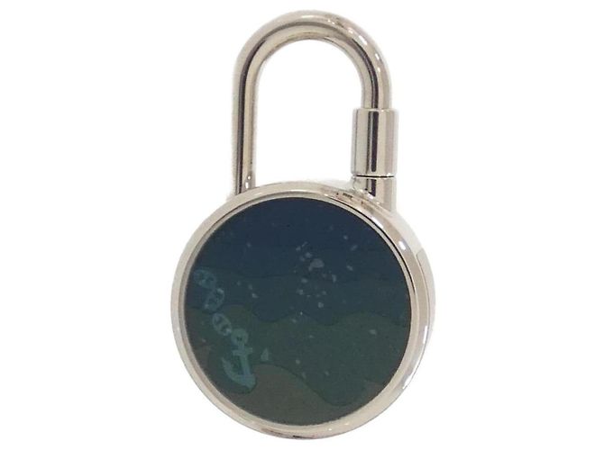 Hermès Cadenas Hermes Panorama Argenté Vert - vue 2