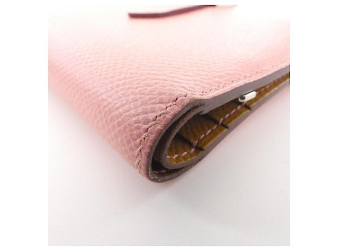 Hermès Portafoglio Hermes Bearn Compact Verso Rosa - vista 4