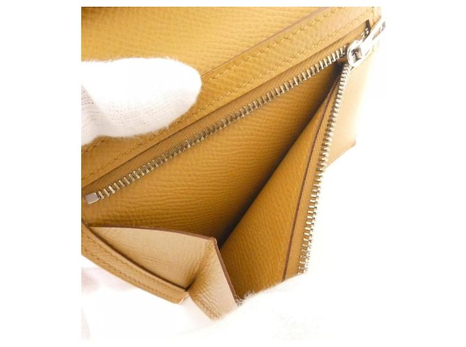 Hermès Portafoglio Hermes Bearn Compact Verso Rosa - vista 7