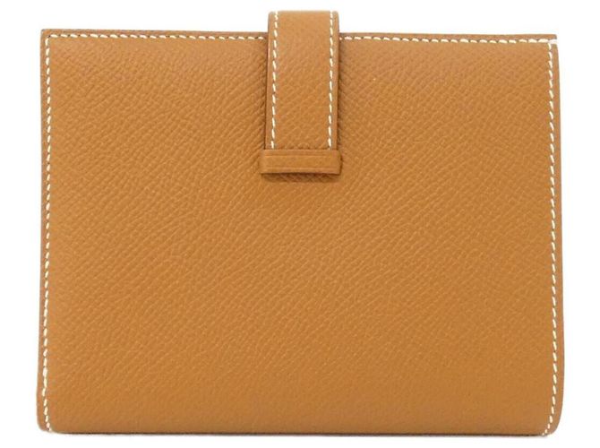Hermès Cartera Hermes Bearn Compact Castaño - vista 2