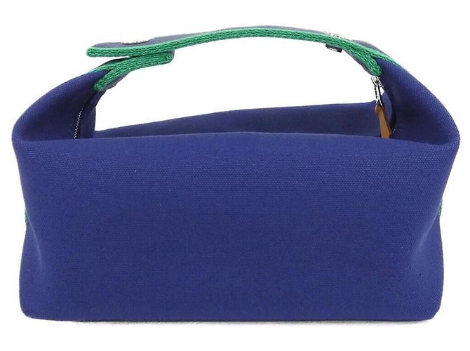 Hermès Hermes Bride à Black PM Handbag Pouch Blau - Ansicht 2