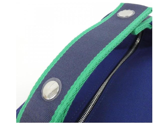 Hermès Hermes Bride à Black PM Handbag Pouch Blau - Ansicht 7