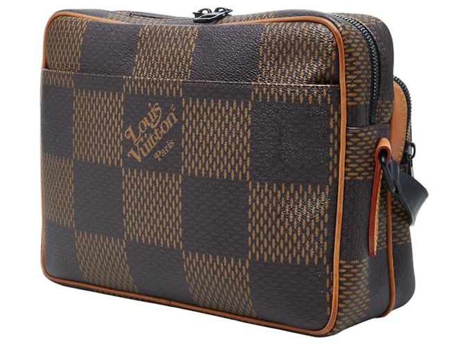 Borsa a tracolla Nile Louis Vuitton Damier Giant Marrone - vista 2