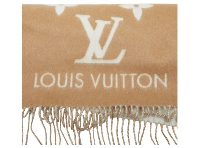 Bufanda Reykjavik Monogram Louis Vuitton Castaño Beige - vista 4