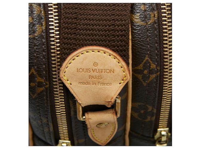 Borsa a tracolla Louis Vuitton Monogram Reporter PM Marrone - vista 10