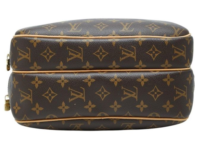 Borsa a tracolla Louis Vuitton Monogram Reporter PM Marrone - vista 3