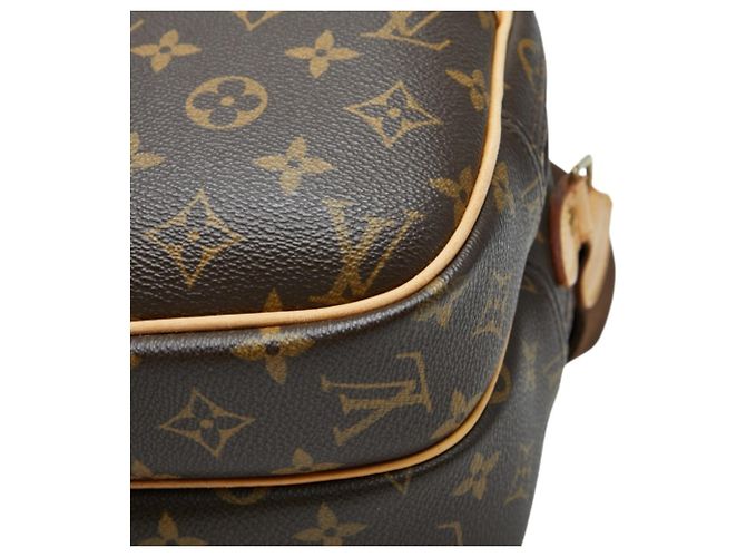 Borsa a tracolla Louis Vuitton Monogram Reporter PM Marrone - vista 4