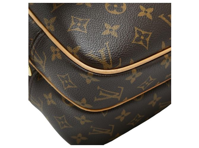 Borsa a tracolla Louis Vuitton Monogram Reporter PM Marrone - vista 5