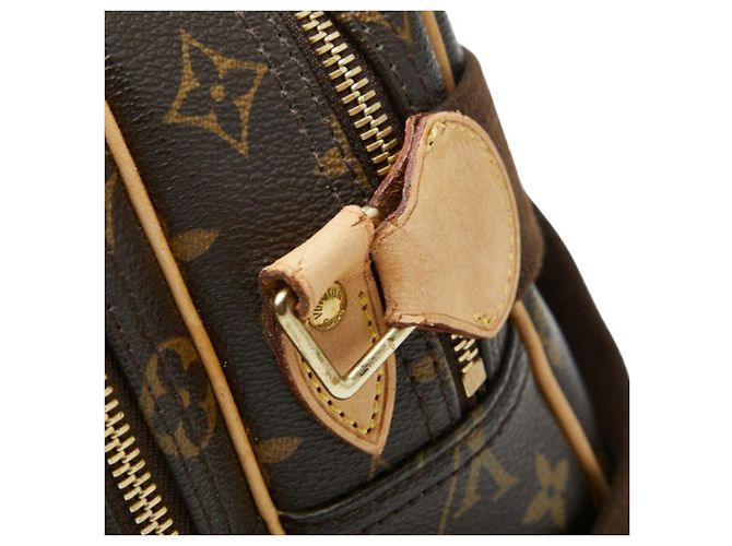 Borsa a tracolla Louis Vuitton Monogram Reporter PM Marrone - vista 8