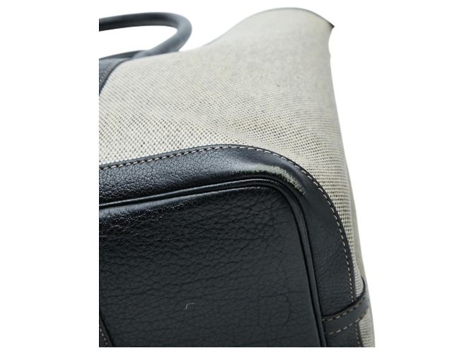 Hermès Sac cabas Hermes Garden Party PM Noir Beige - vue 4