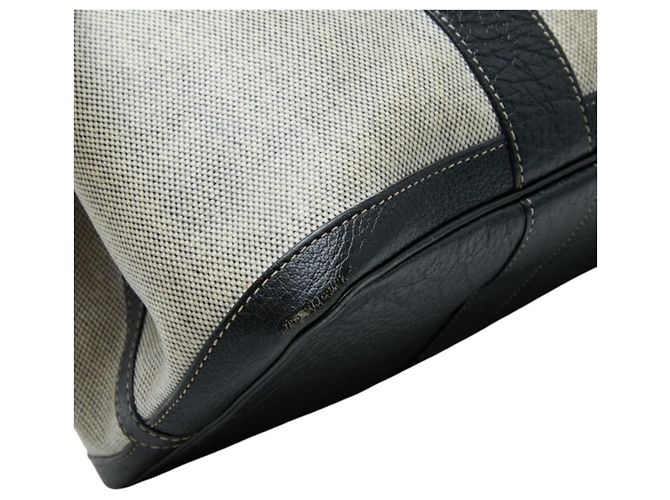 Hermès Sac cabas Hermes Garden Party PM Noir Beige - vue 5