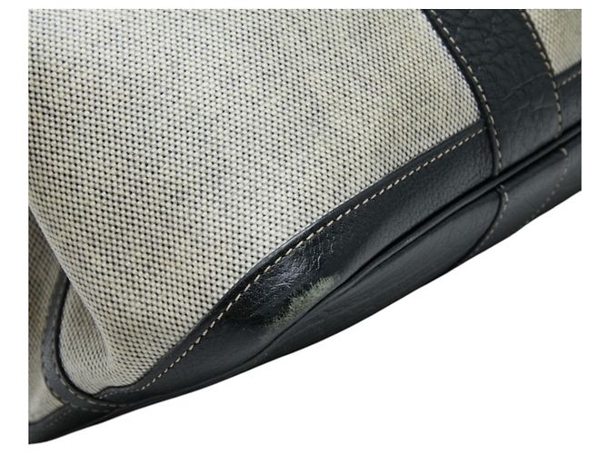 Hermès Sac cabas Hermes Garden Party PM Noir Beige - vue 6