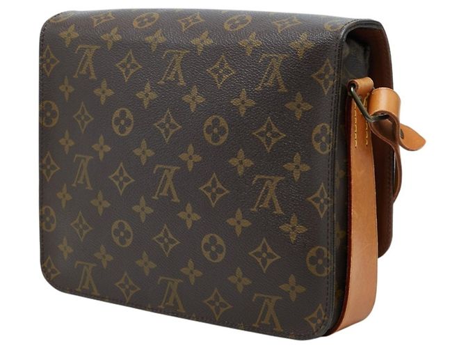 Borsa a tracolla Louis Vuitton Monogram Cartouchiere GM Marrone - vista 2