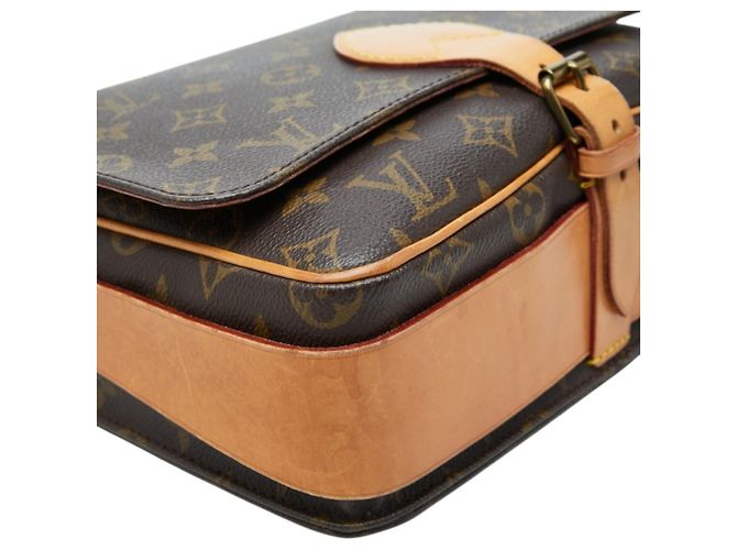Borsa a tracolla Louis Vuitton Monogram Cartouchiere GM Marrone - vista 5