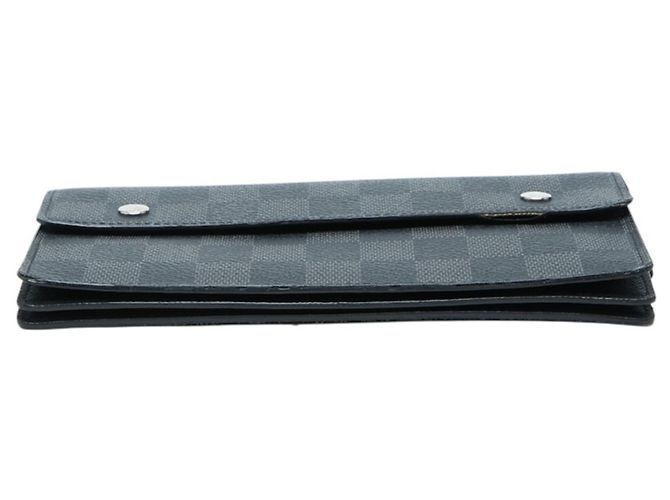 Louis Vuitton Damier Graphite Portefeuille Accordion Long Wallet Nero - vista 3