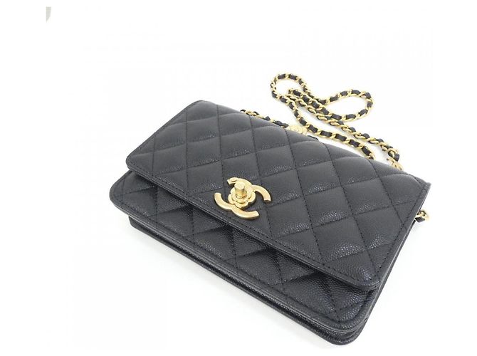 Cartera con cadena Chanel AP3580 Negro - vista 3