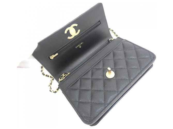 Cartera con cadena Chanel AP3580 Negro - vista 6