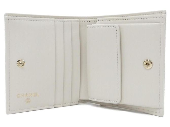 Timeless Portafoglio bi-fold Chanel AP2511 Bianco - vista 7