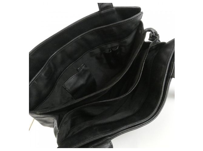 Borsa Chanel 14305 in pelle d'agnello nera Nero - vista 10