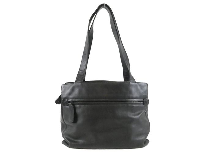 Borsa Chanel 14305 in pelle d'agnello nera Nero - vista 2