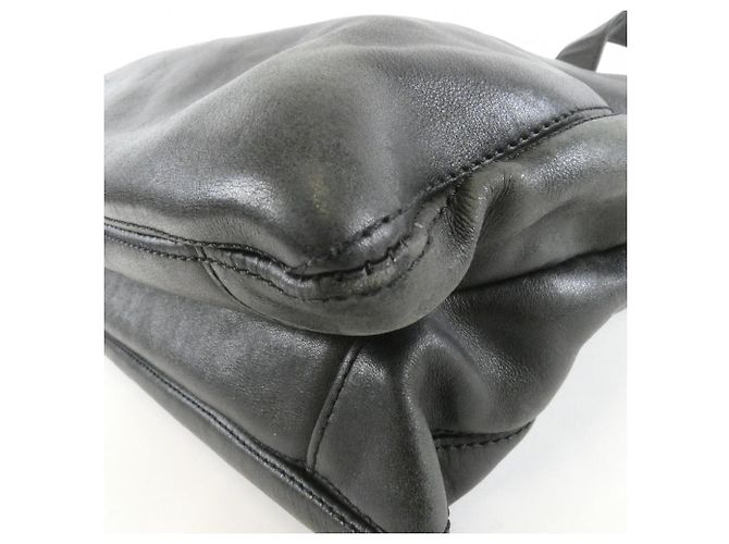 Borsa Chanel 14305 in pelle d'agnello nera Nero - vista 3
