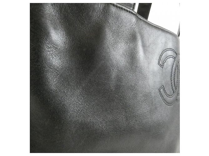 Borsa Chanel 14305 in pelle d'agnello nera Nero - vista 4