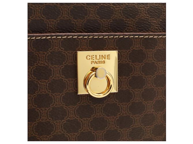 Céline Bolso de hombro Celine Macadam Castaño Marrón oscuro - vista 7