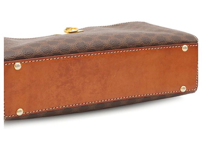 Céline Bolso de hombro Celine Macadam Castaño Marrón oscuro - vista 8