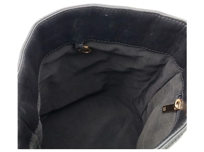 Borsa a tracolla Chanel Chocolate Bar in pelle nera Nero - vista 7