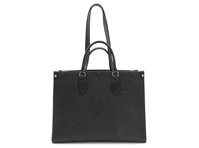 Borsa Tote Louis Vuitton Monogram Empreinte OnTheGo MM Nero - vista 2
