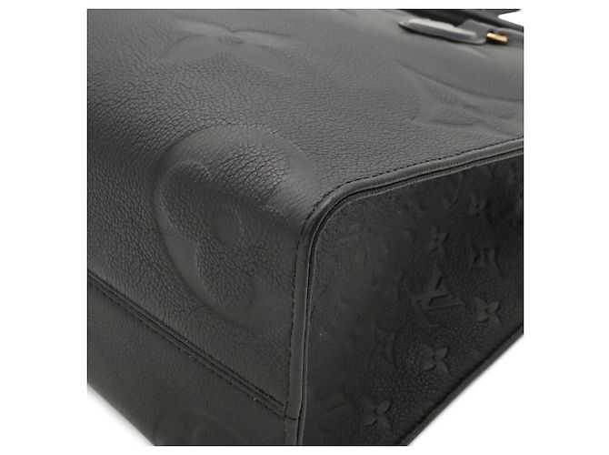 Borsa Tote Louis Vuitton Monogram Empreinte OnTheGo MM Nero - vista 4