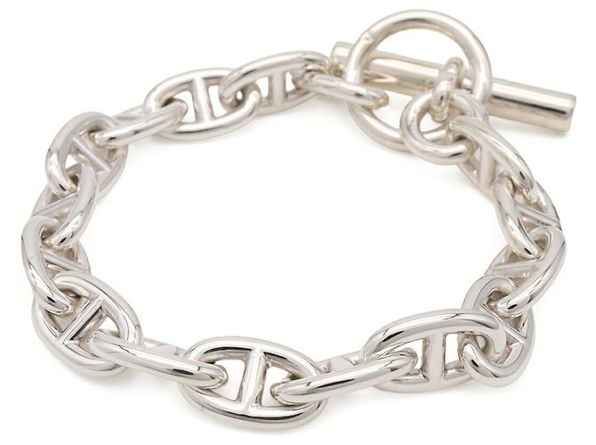 Hermès Bracciale con Charm Hermes Chaine d'Ancre MM Silver Argento - vista 3