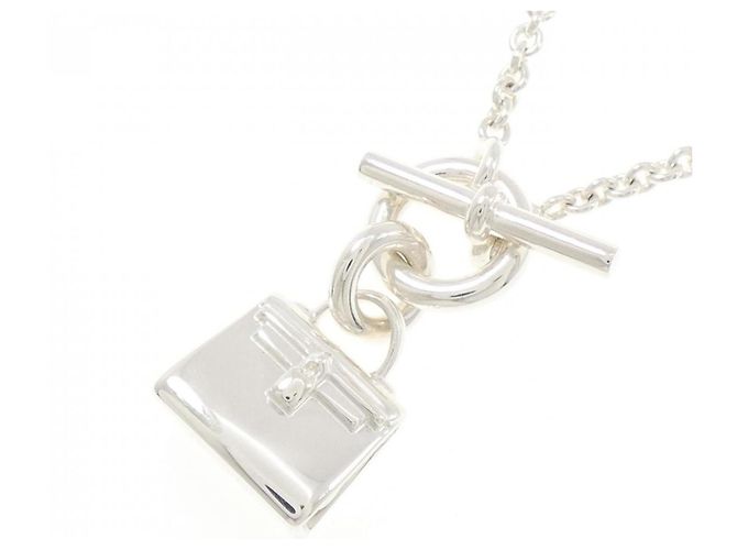 Hermès Collar Hermes Amulette Kelly Plata - vista 3