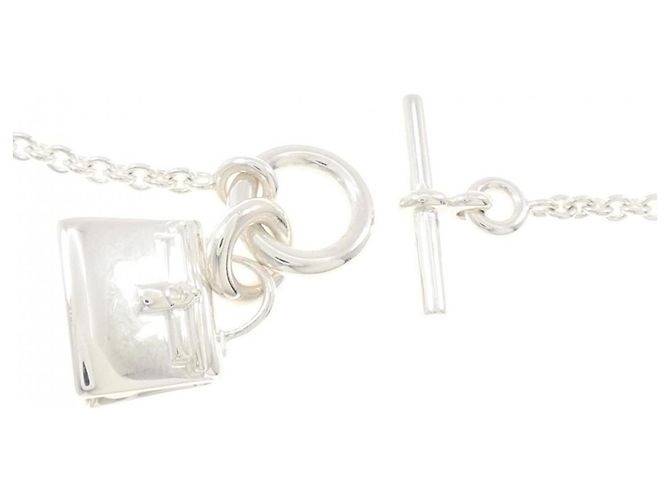 Hermès Collar Hermes Amulette Kelly Plata - vista 5