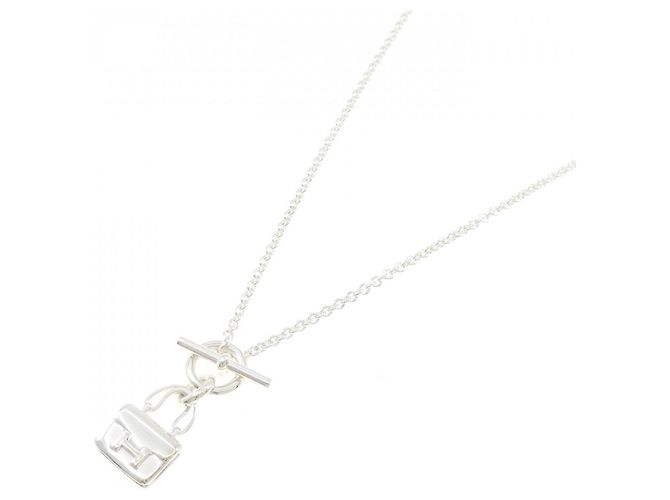 Hermès Collana Amulette Constance Hermes Argento - vista 2