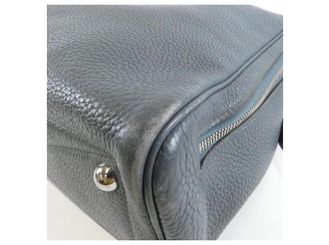 Hermès Borsa Hermes Victoria II 24H Blu - vista 2