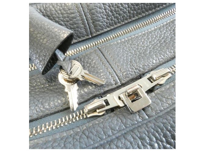 Hermès Borsa Hermes Victoria II 24H Blu - vista 3